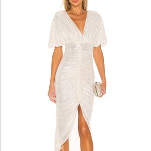 NBD Krystle Maxi Dress in White